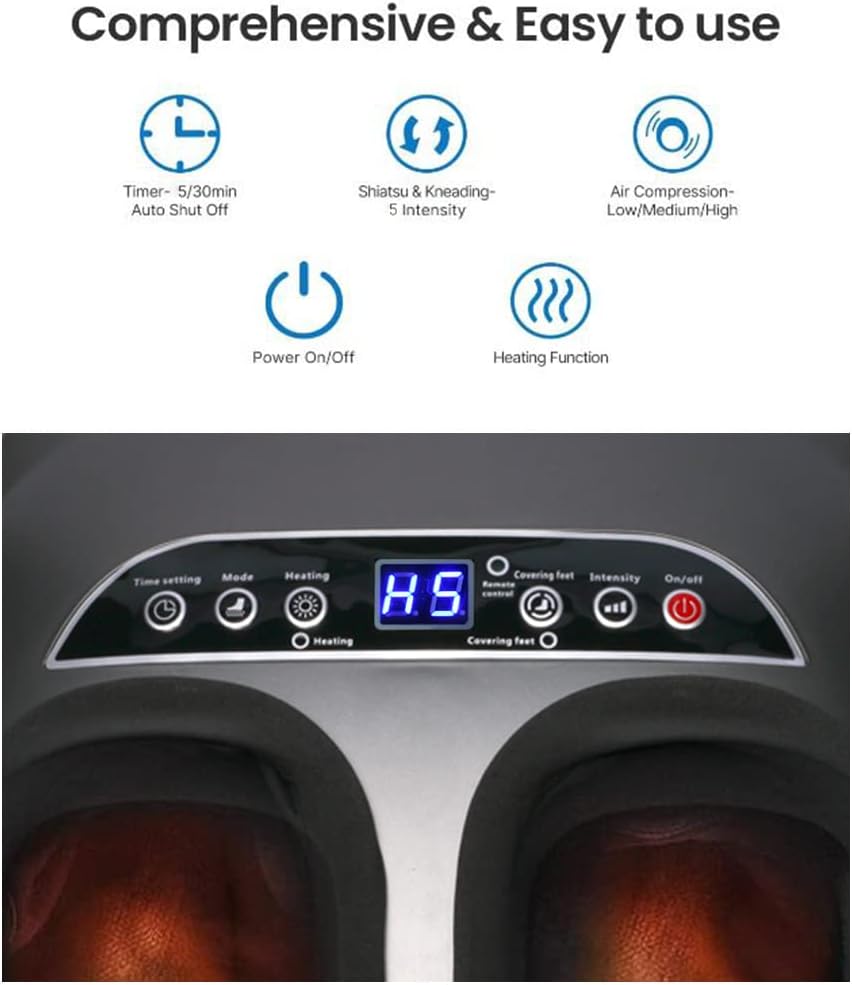 RevivaSoothe™ Pro Foot Massager with Heat Therapy