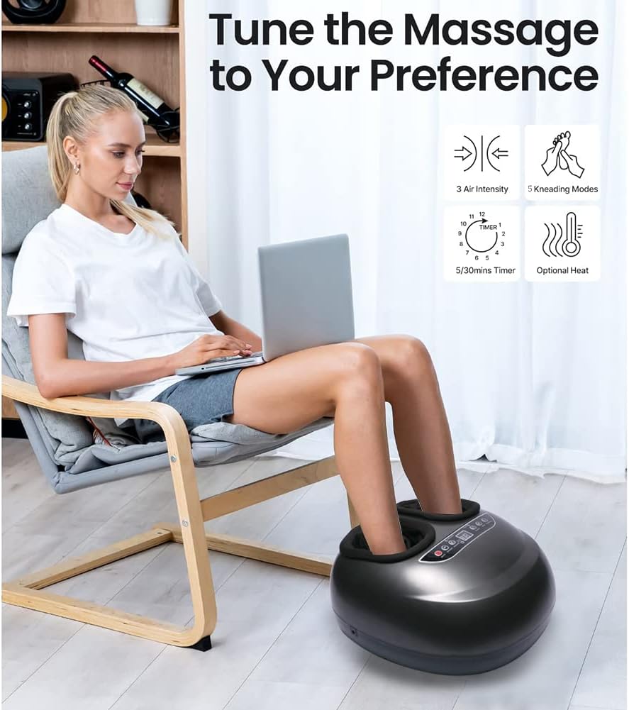 RevivaSoothe™ Pro Foot Massager with Heat Therapy